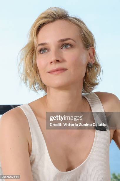 Diane Kruger attends Kering Talks Women In Motion At The 70th Cannes Film Festival at Hotel Majestic on May 24, 2017 in Cannes, France.