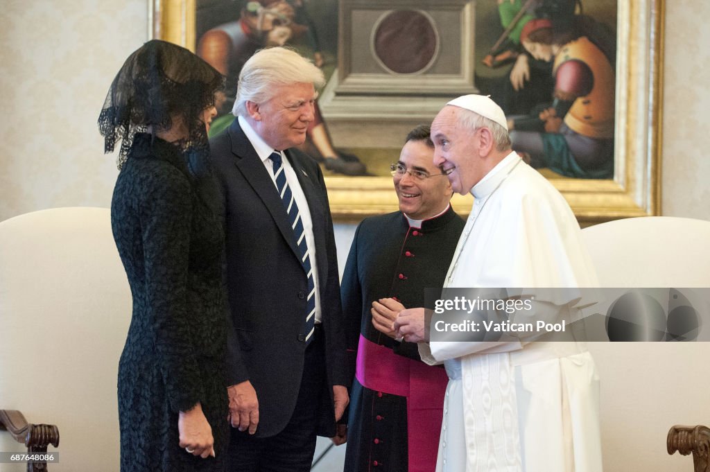 Pope Francis Meets USA President Donald Trump