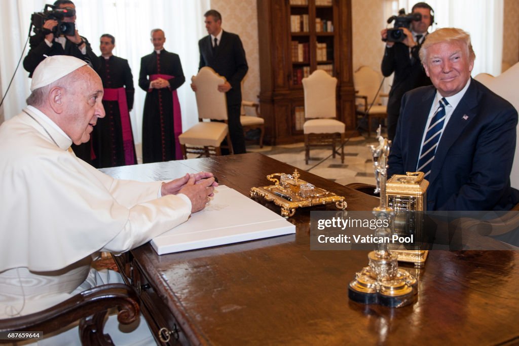 Pope Francis Meets USA President Donald Trump