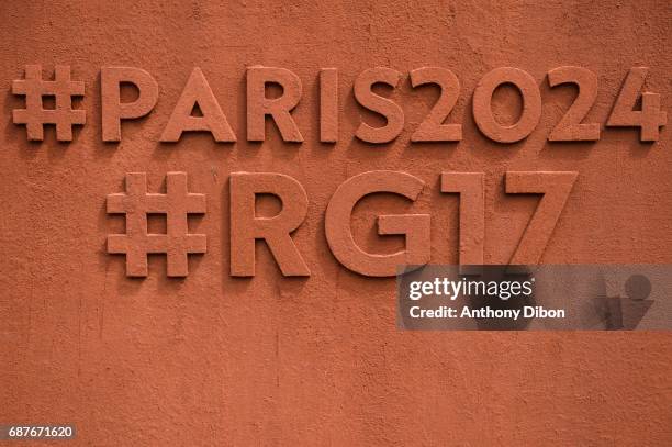 Illustration picture during qualifying match of the 2017 French Open at Roland Garros on May 24, 2017 in Paris, France.