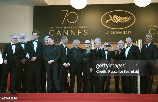 Directors Ken Loach, Claude Lelouch, Costa-Gavras, Michael Haneke, Cristian Mungiu, Jane Campion, Bille August, David Lynch, Roman Polanski and Nanni...