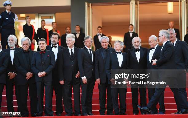 Directors Ken Loach, Claude Lelouch, Costa-Gavras, Michael Haneke, Cristian Mungiu, Jane Campion, Bille August, David Lynch, Roman Polanski and Nanni...