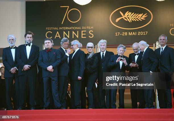 Directors Ken Loach, Claude Lelouch, Costa-Gavras, Michael Haneke, Cristian Mungiu, Jane Campion, Bille August, David Lynch, Roman Polanski and Nanni...