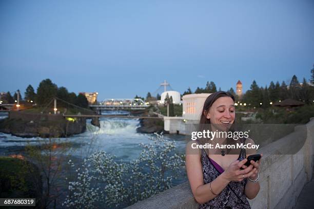 texting in spokane - spokane ストックフォトと画像