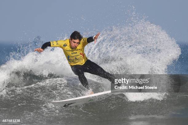 Luis Diaz of Spain competing in the Men's Repechage Round 1 during day five of the ISA World Surfing Games 2017 at Grande Plage on May 24, 2017 in...