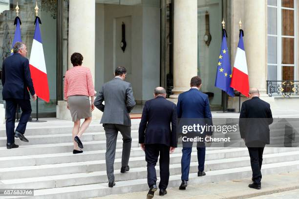 French Minister of Justice Francois Bayrou, French Minister of the Armed Forces Sylvie Goulard, French Prime Minister Edouard Philippe, French...