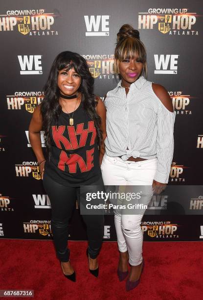 Rappers Shanell and Princess attends "Growing Up Hip Hop Atlanta" Atlanta Premiere at Woodruff Arts Center on May 23, 2017 in Atlanta, Georgia.