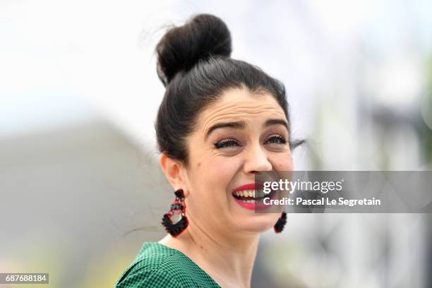 Erica Rivas attends the "La Cordillera - El Presidente" photocall during the 70th annual Cannes Film Festival at Palais des Festivals on May 24, 2017...