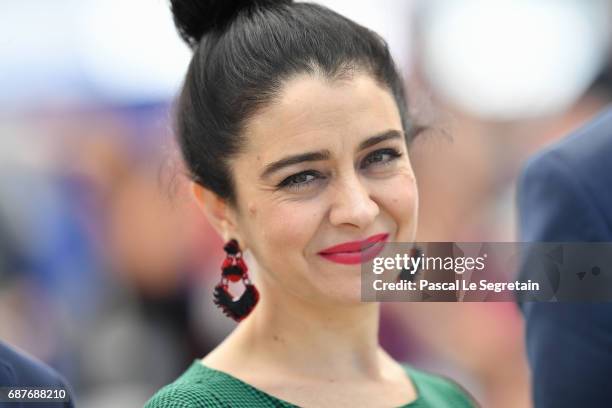 Erica Rivas attends the "La Cordillera - El Presidente" photocall during the 70th annual Cannes Film Festival at Palais des Festivals on May 24, 2017...