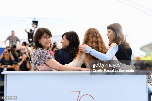 Barbora Bobulova, Charlotte Cetaire, director Annarita Zambrano and Marilyne Canto attend the "Dopo La Guerra - Apres La Guerre" photocall during the...