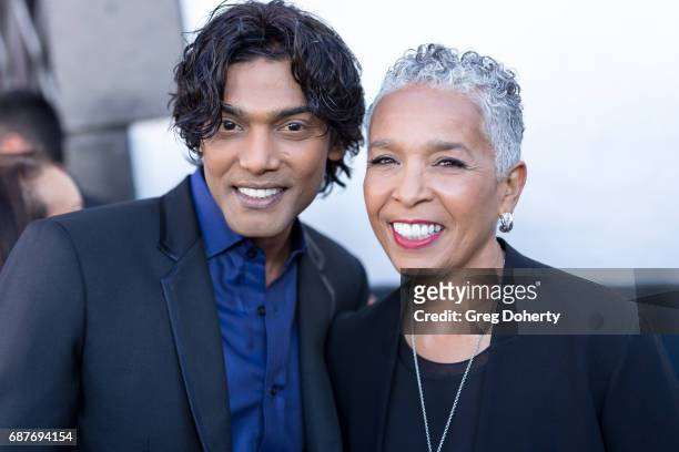 Actor Navi and Director Dianne Houston arrive at the Lifetime Hosts Fan Gala And Advance Screening For "Michael Jackson: Searching For Neverland" at...