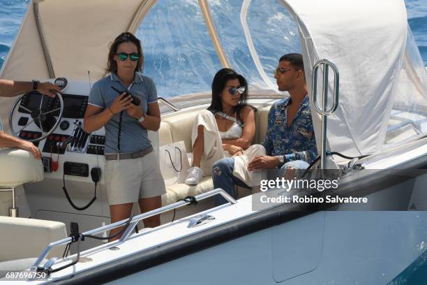 Kourtney Kardashian and Younes Bendjima are spotted during the 70th annual Cannes Film Festival at on May 24, 2017 in Cannes, France.