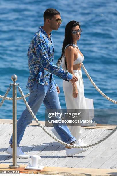 Kourtney Kardashian and Younes Bendjima are spotted during the 70th annual Cannes Film Festival at on May 24, 2017 in Cannes, France.