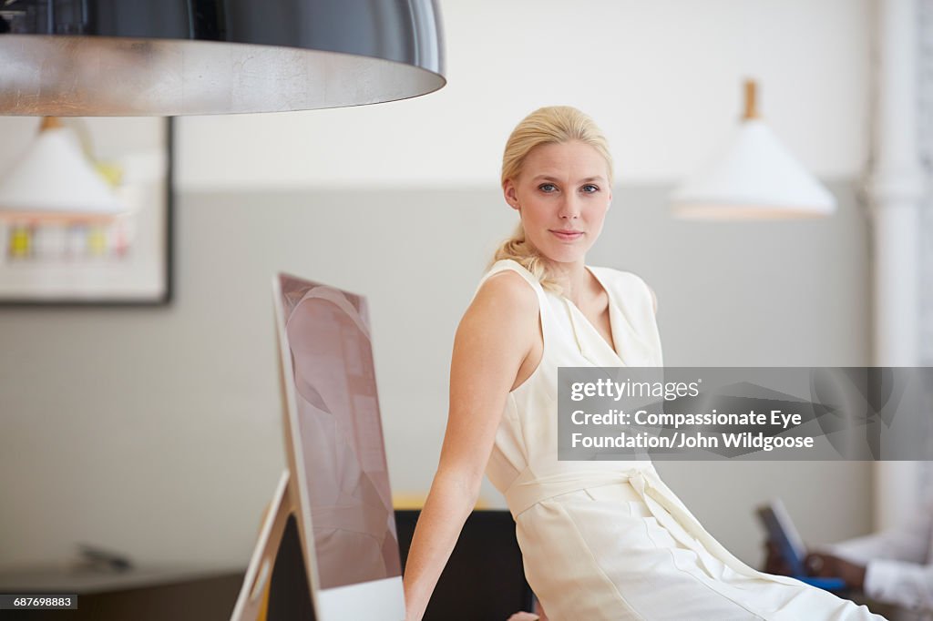 Confident businesswoman in office