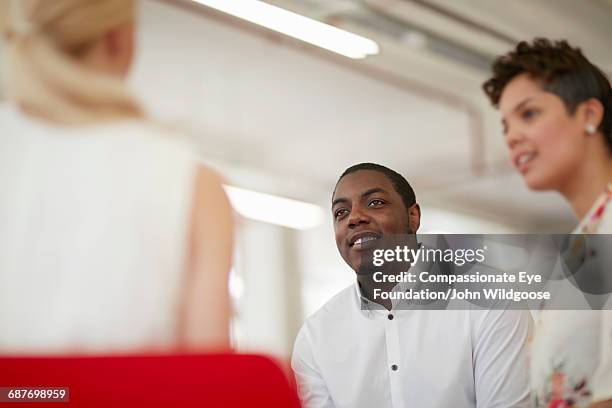 creative business people having meeting in office - cef stock pictures, royalty-free photos & images