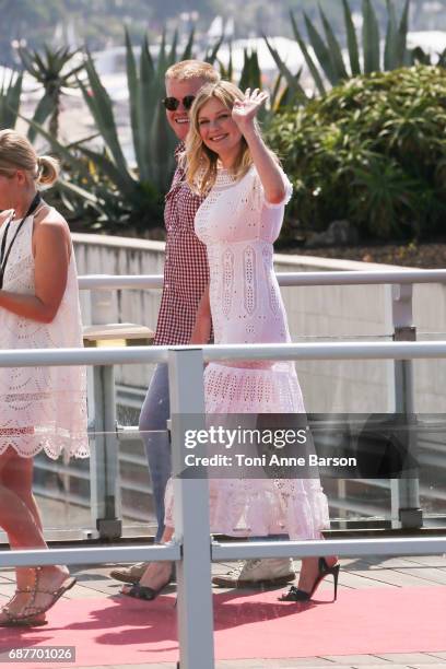 Kirsten Dunst and Jesse Plemons attend the "The Beguiled" Photocall during the 70th annual Cannes Film Festival at Palais des Festivals on May 24,...