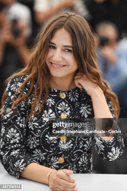 Izia Higelin attends the "Rodin" photocall during the 70th annual Cannes Film Festival at Palais des Festivals on May 24, 2017 in Cannes, France.