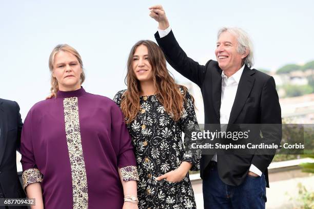 Director Jacques Doillon, actors Izia Higelin and Severine Caneele attend the "Rodin" photocall during the 70th annual Cannes Film Festival at Palais...