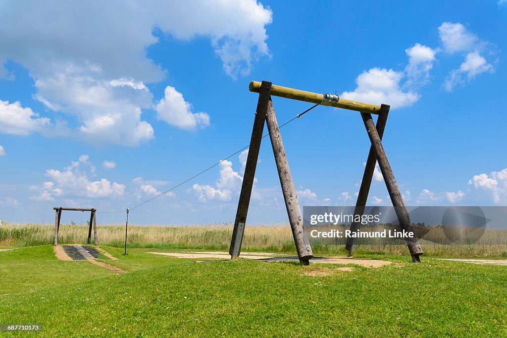 Rope Slide On Childrens Playground High-Res Stock Photo - Getty Images