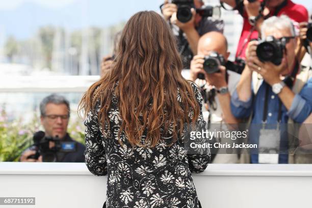 Izia Higelin attends the "Rodin" photocall during the 70th annual Cannes Film Festival at Palais des Festivals on May 24, 2017 in Cannes, France.