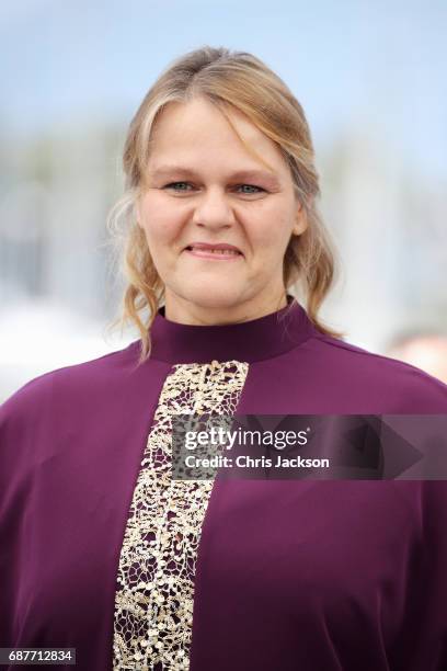 Severine Caneele attends the "Rodin" photocall during the 70th annual Cannes Film Festival at Palais des Festivals on May 24, 2017 in Cannes, France.