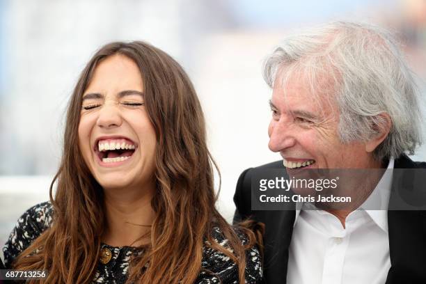 Izia Higelin and director Director Jacques Doillon attend the "Rodin" photocall during the 70th annual Cannes Film Festival at Palais des Festivals...