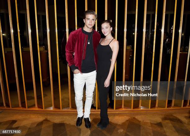 River Viiperi and Nicole Banner attend the Valentino Resort 2018 Runway Show - After Party on May 23, 2017 in New York City.