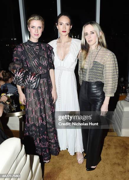 Nicky Hilton Rothschild, Zani Gugelmann and Hope Atherton attends the Valentino Resort 2018 Runway Show - After Party on May 23, 2017 in New York...