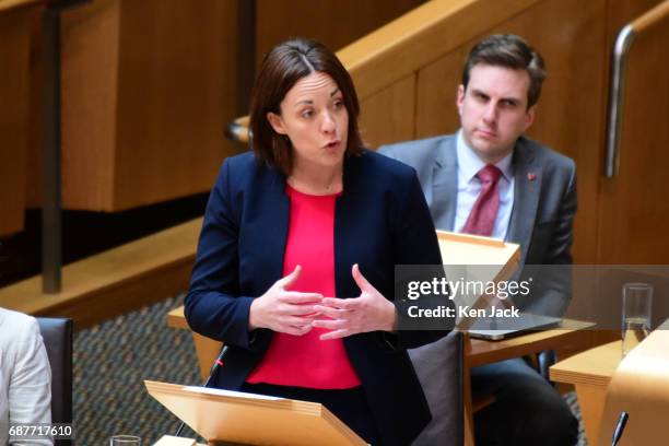 Scottish Labour leader Kezia Dugdale responds to a statement by First Minister Nicola Sturgeon in the Scottish Parliament on security in Scotland in...