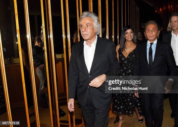 Giancarlo Giammetti and Valentino Garavani attend the Valentino Resort 2018 Runway Show - After Party on May 23, 2017 in New York City.