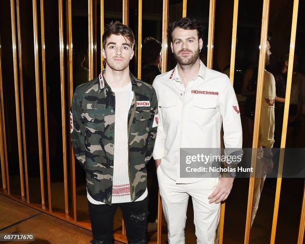 The Chainsmokers" Andrew Taggart and Alex Pall attends the Valentino Resort 2018 Runway Show - After Party on May 23, 2017 in New York City.