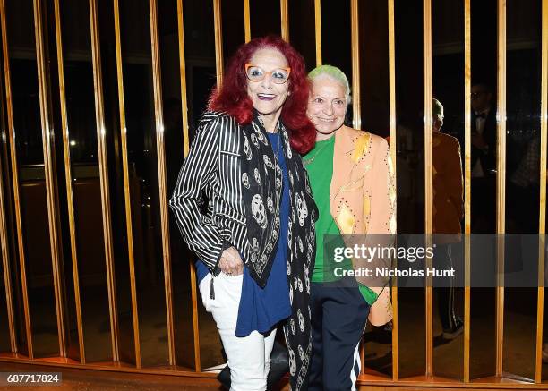 Patricia Field and Guest attend the Valentino Resort 2018 Runway Show - After Party on May 23, 2017 in New York City.