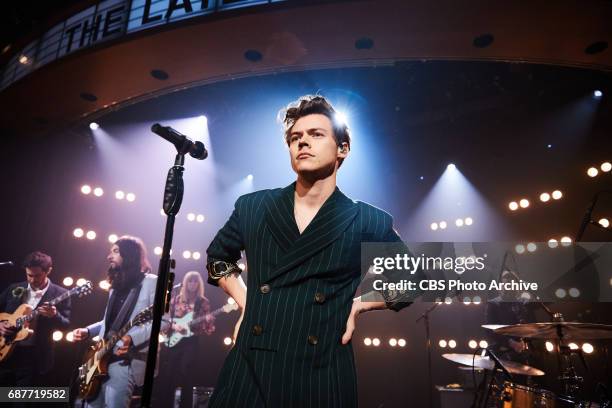 Harry Styles performs "The Late Late Show with James Corden," Thursday, May 18, 2017 On The CBS Television Network.