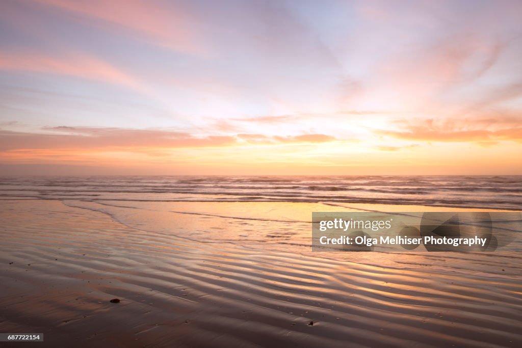 Sunrise over North Padre National Seashore, Texas, USA