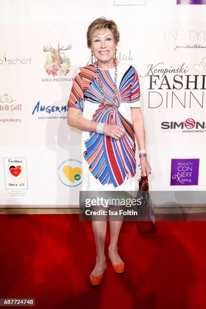 German presenter Antje-Katrin Kuehnemann attends the Kempinski Fashion Dinner on May 23, 2017 in Munich, Germany.