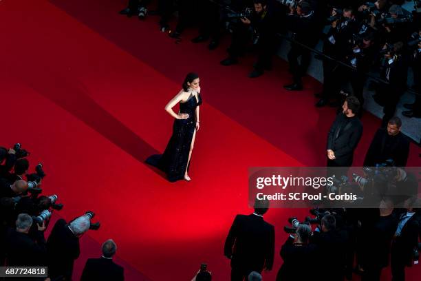 Actress Marion Cotillard attends the 70th Anniversary of the 70th annual Cannes Film Festival at Palais des Festivals on May 23, 2017 in Cannes,...