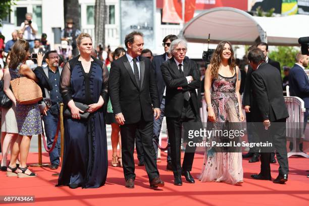 Izia Higelin, Director Jacques Doillon, Vincent Lindon and Severine Caneele attend the "Rodin" screening during the 70th annual Cannes Film Festival...