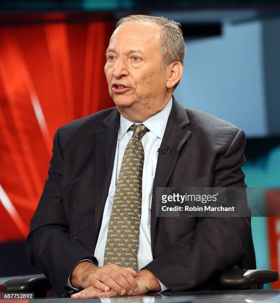 Former Treasury Secretary & White House Economic Advisor Larry Summers is interviewed by FOX Business' Maria Bartiromo at FOX Studios on May 24, 2017...