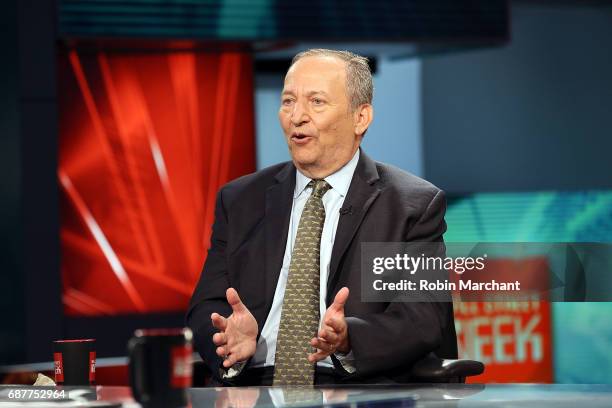 Former Treasury Secretary & White House Economic Advisor Larry Summers is interviewed by FOX Business' Maria Bartiromo at FOX Studios on May 24, 2017...