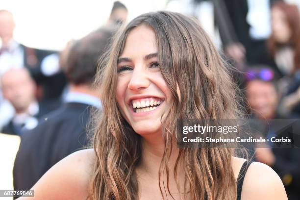 Izia Higelin departs after the "Rodin" premiere during the 70th annual Cannes Film Festival at Palais des Festivals on May 24, 2017 in Cannes, France.