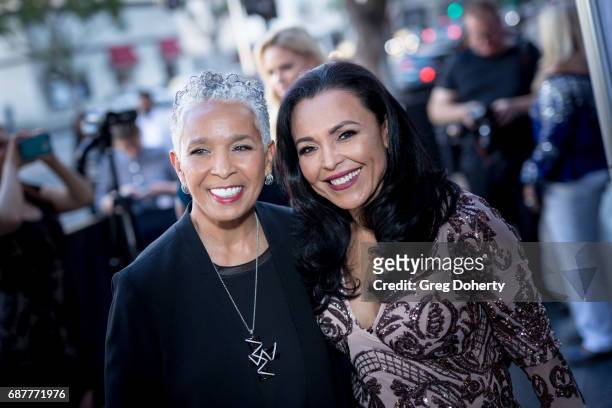 Director Dianne Houston and Actress Sandra Santiago arrive at the Lifetime Hosts Fan Gala And Advance Screening For "Michael Jackson: Searching For...