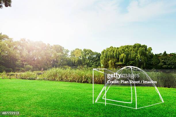 nature, vacation and a tent - dome tent stock illustrations