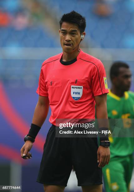 Referee Kim Jong-Hyeok during the FIFA U-20 World Cup Korea Republic 2017 group B match between Venezuela and Vanuatu at Daejeon World Cup Stadium on...