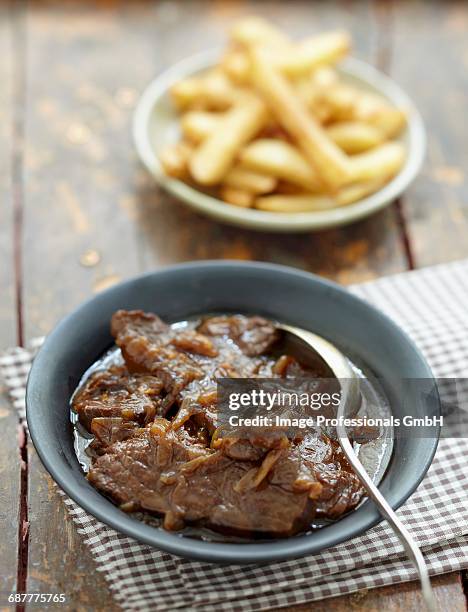 carbonnade flamande - plate food photos et images de collection