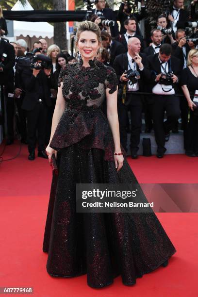 Carly Steel attends the "The Beguiled" screening during the 70th annual Cannes Film Festival at Palais des Festivals on May 24, 2017 in Cannes,...