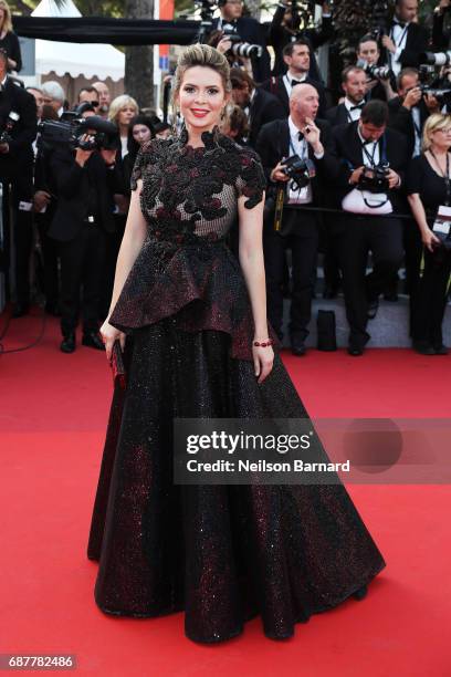 Carly Steel attends the "The Beguiled" screening during the 70th annual Cannes Film Festival at Palais des Festivals on May 24, 2017 in Cannes,...