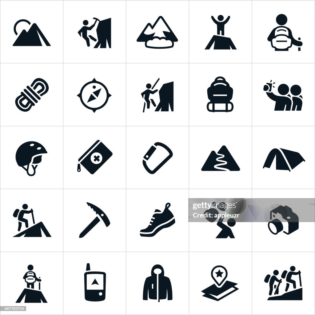 Mountaineering Icons