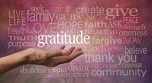 Gratitude Attitude Word Cloud