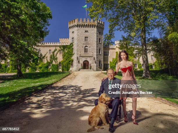 Esther Dona and Carlos Falco are photographed for Vanity Fair - Spain on May 27, 2016 at Palacio el Rincon in Madrid, Spain. PUBLISHED IMAGE.