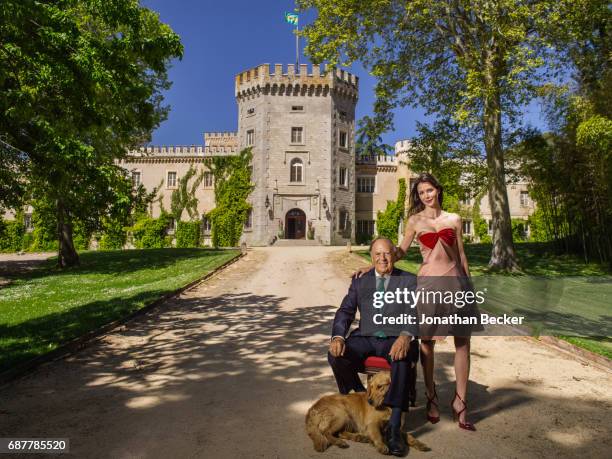 Esther Dona and Carlos Falco are photographed for Vanity Fair - Spain on May 27, 2016 at Palacio el Rincon in Madrid, Spain. COVER IMAGE.
